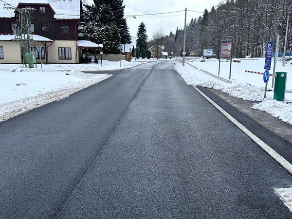 Na Dolní Moravě se opět jezdí, silnice byla před pár dny otevřena